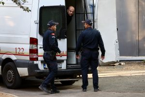 Sa današnjeg sprovođenja osumnjičenih na saslušanje Foto: Filip Filipović/Adria