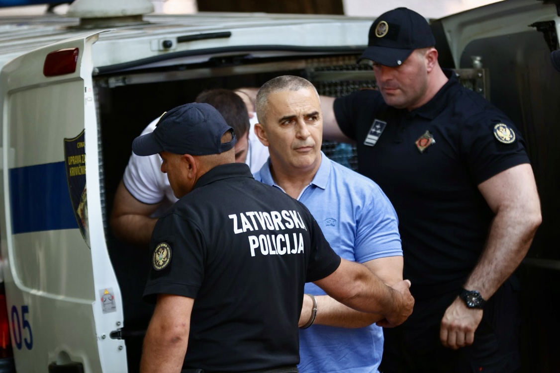 Pantović danas tokom sprovođenja na suđenje Foto: Filip Filipović/Adria